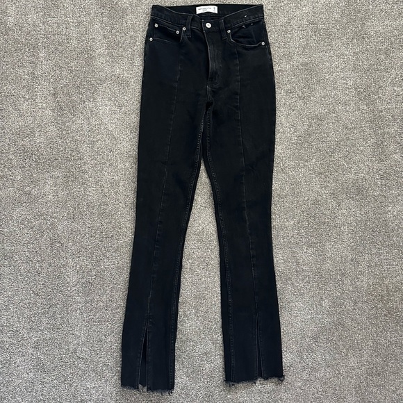 Abercrombie & Fitch Split Front Flare Jeans - Picture 1 of 3